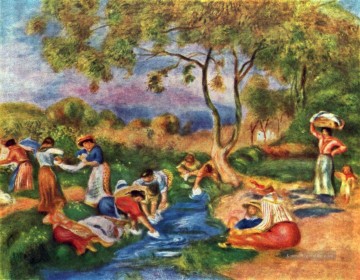  Renoir Malerei - washerwomen Pierre Auguste Renoir